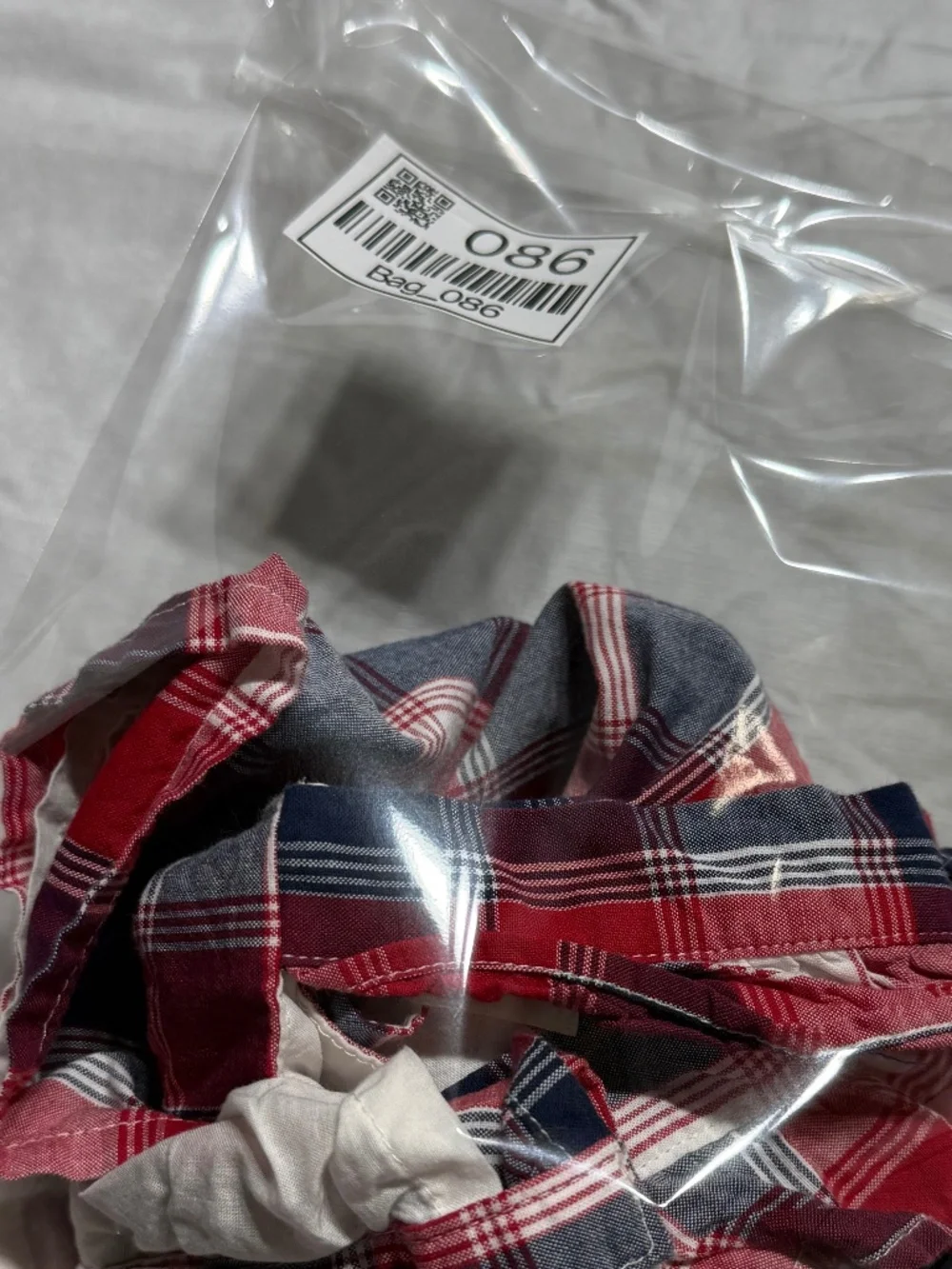 OshKosh B'gosh Toddler Baby Girl Red Navy Plaid Checkered Dress Size 24 Months